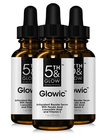 Glowic serum bottle